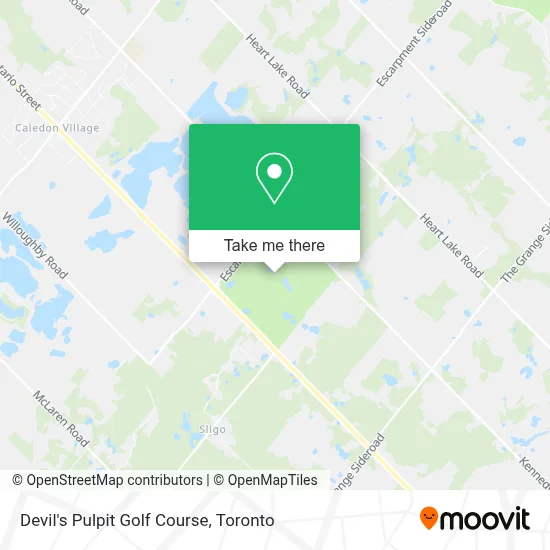 Devil's Pulpit Golf Course map