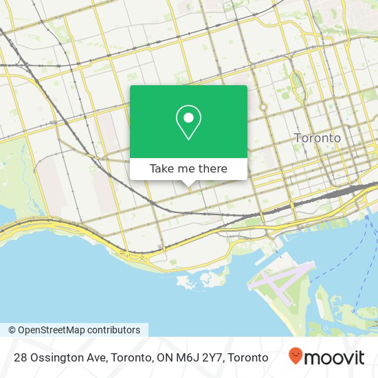 28 Ossington Ave, Toronto, ON M6J 2Y7 map