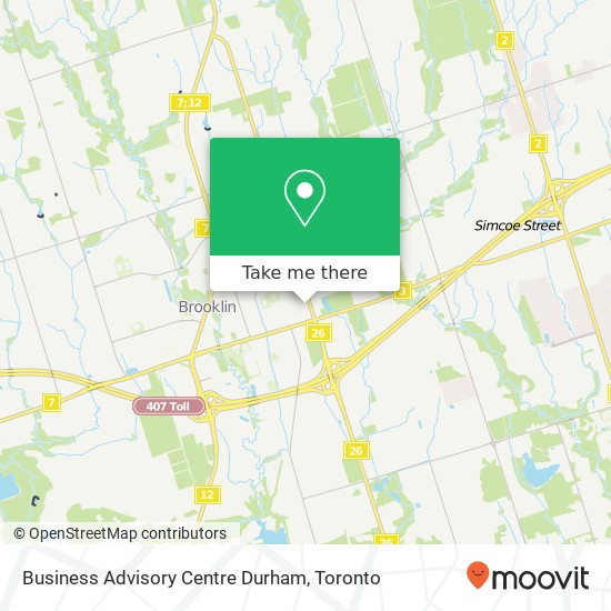 Business Advisory Centre Durham map