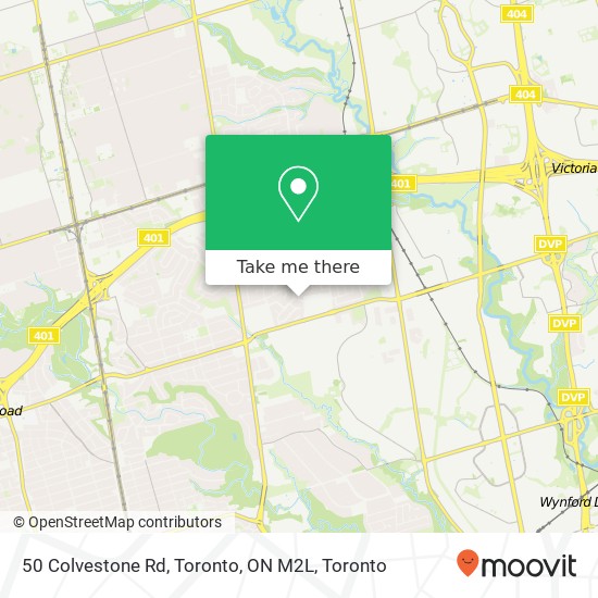 50 Colvestone Rd, Toronto, ON M2L map