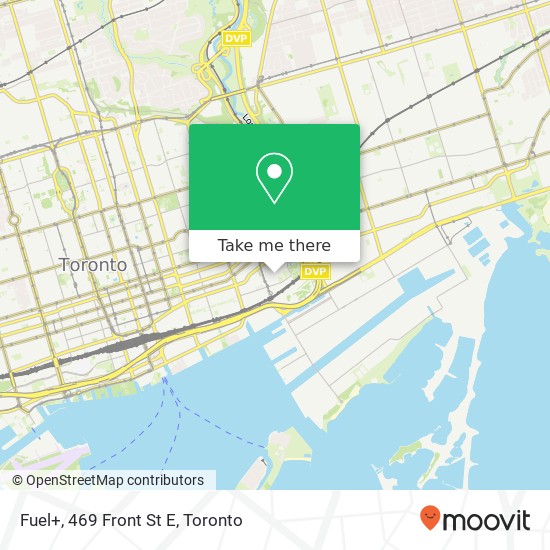 Fuel+, 469 Front St E map