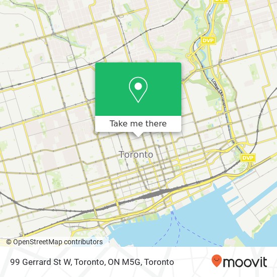 99 Gerrard St W, Toronto, ON M5G map
