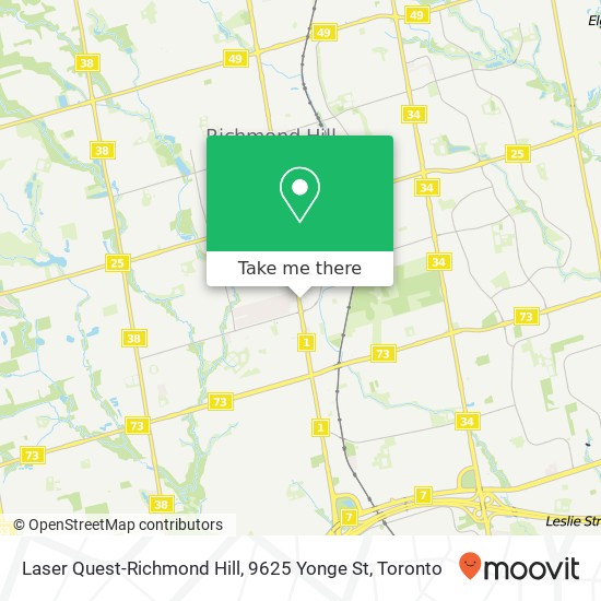 Laser Quest-Richmond Hill, 9625 Yonge St plan