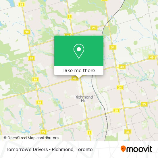 Tomorrow's Drivers - Richmond map