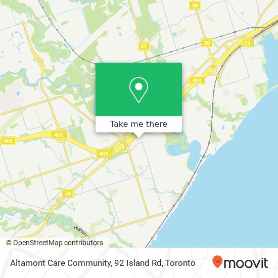 Altamont Care Community, 92 Island Rd map