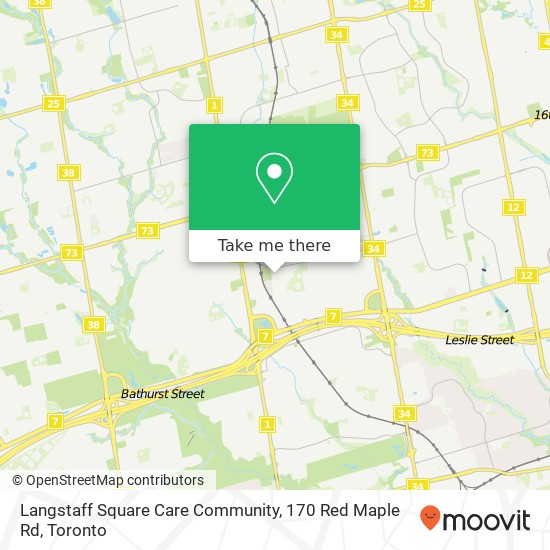 Langstaff Square Care Community, 170 Red Maple Rd map