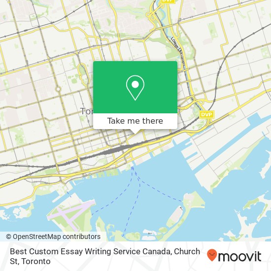 Best Custom Essay Writing Service Canada, Church St map