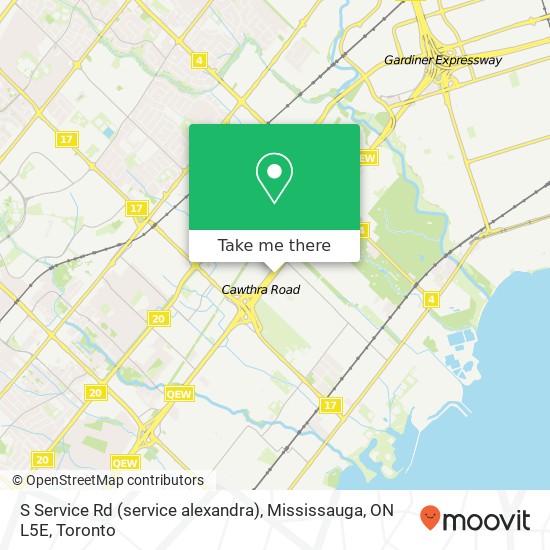 S Service Rd (service alexandra), Mississauga, ON L5E plan