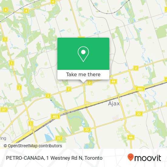 PETRO-CANADA, 1 Westney Rd N map