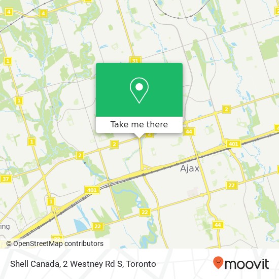 Shell Canada, 2 Westney Rd S map