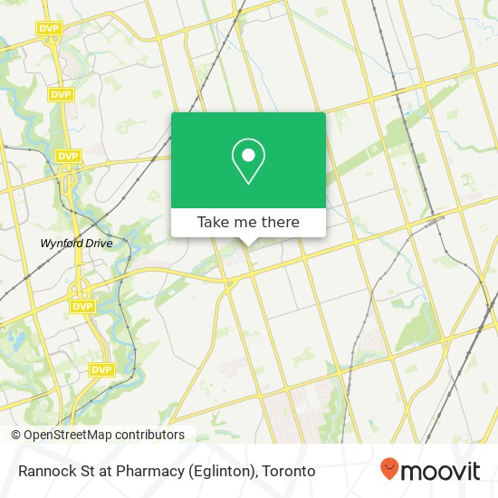 Rannock St at Pharmacy (Eglinton) map