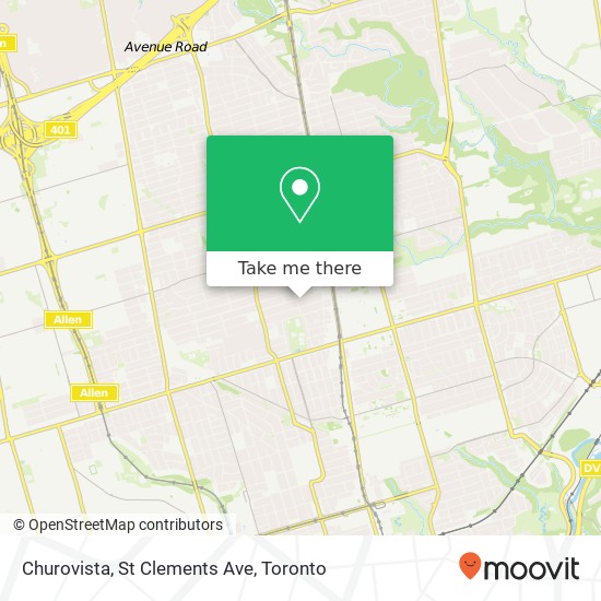 Churovista, St Clements Ave map