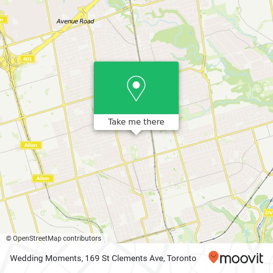 Wedding Moments, 169 St Clements Ave map