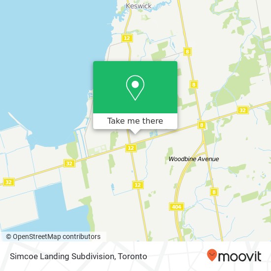 Simcoe Landing Subdivision map