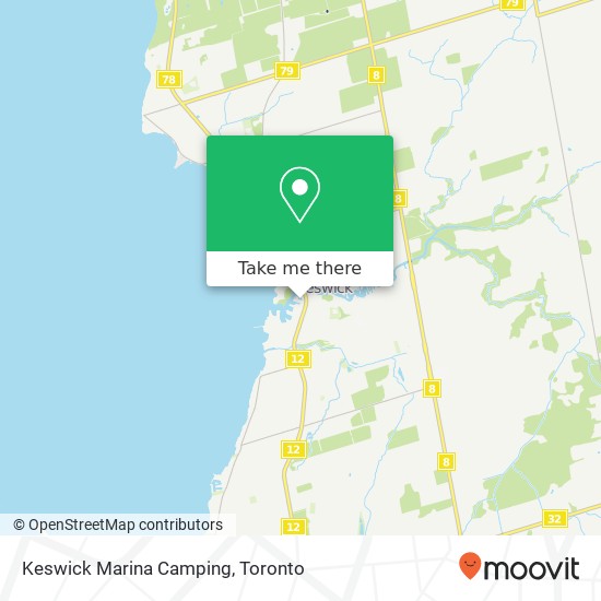 Keswick Marina Camping map