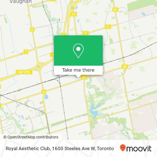 Royal Aesthetic Club, 1600 Steeles Ave W map