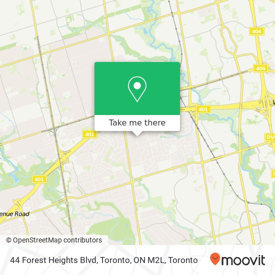 44 Forest Heights Blvd, Toronto, ON M2L map