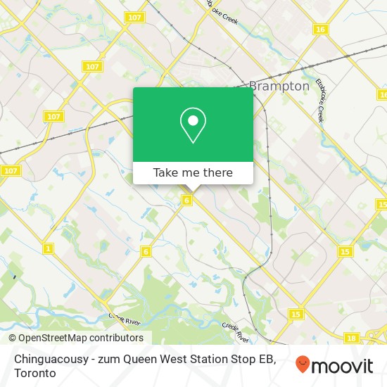Chinguacousy - zum Queen West Station Stop EB plan