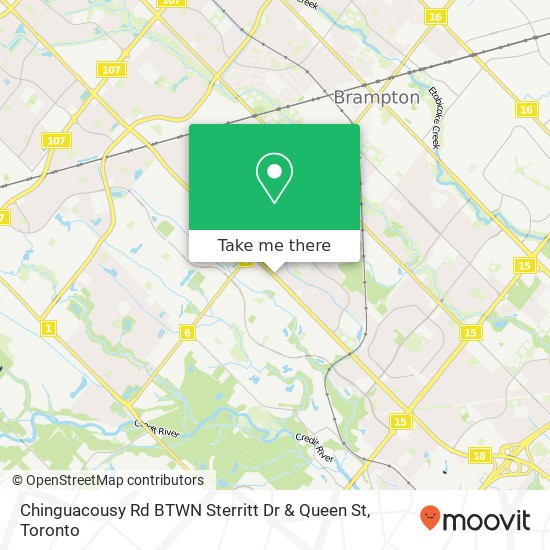 Chinguacousy Rd BTWN Sterritt Dr & Queen St map