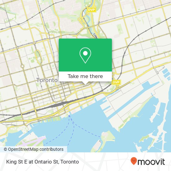 King St E at Ontario St map