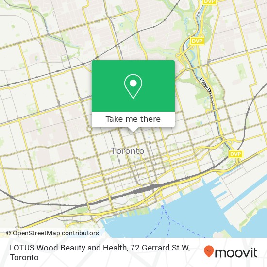 LOTUS Wood Beauty and Health, 72 Gerrard St W plan