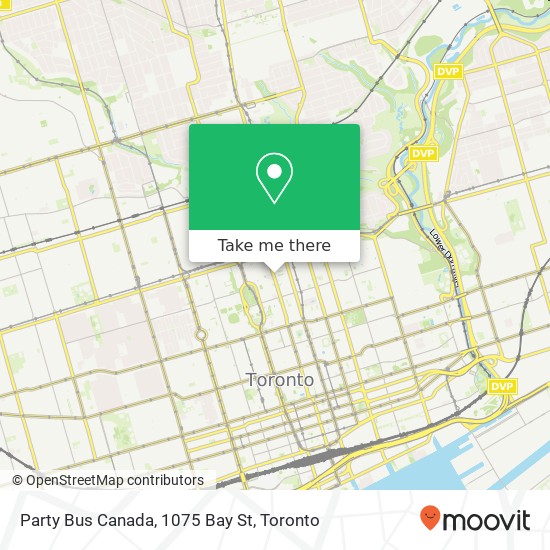 Party Bus Canada, 1075 Bay St map