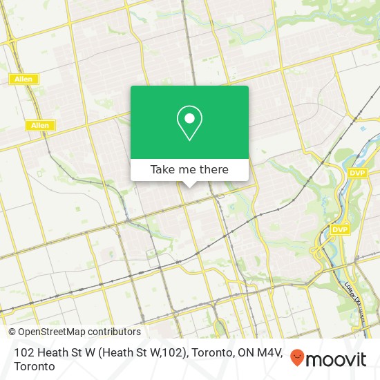 102 Heath St W (Heath St W,102), Toronto, ON M4V plan