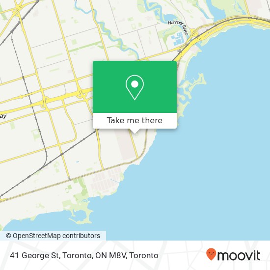 41 George St, Toronto, ON M8V map