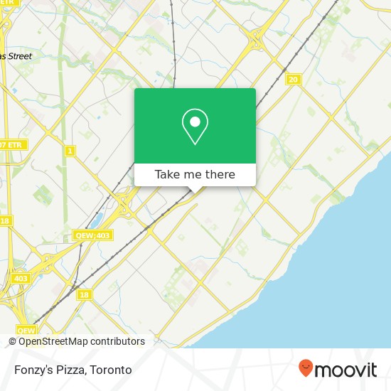 Fonzy's Pizza map
