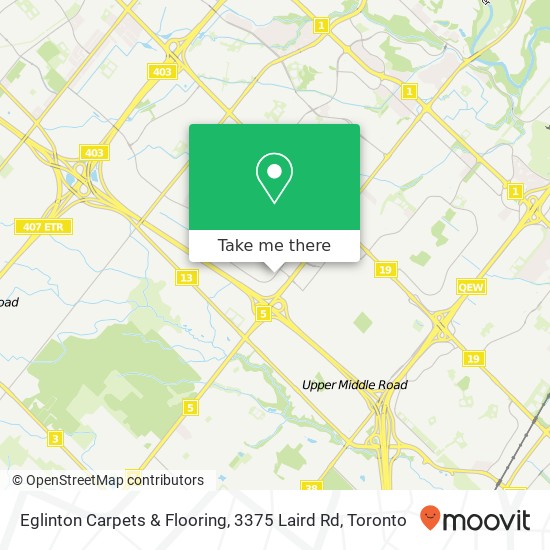 Eglinton Carpets & Flooring, 3375 Laird Rd map