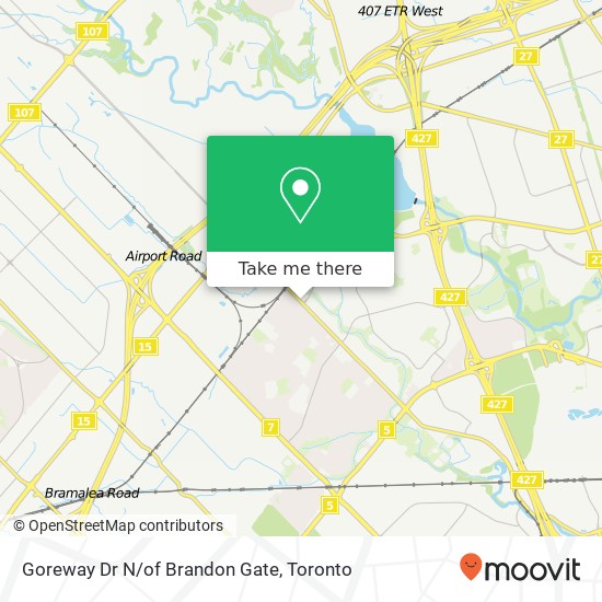 Goreway Dr N/of Brandon Gate map