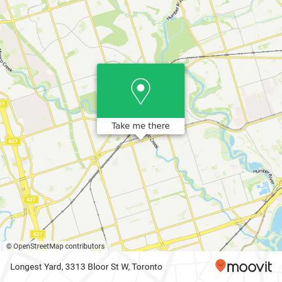 Longest Yard, 3313 Bloor St W map