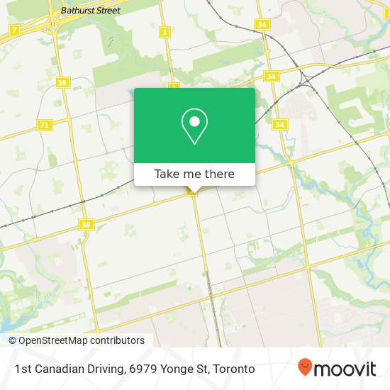 1st Canadian Driving, 6979 Yonge St map