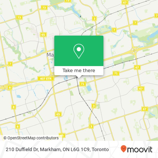 210 Duffield Dr, Markham, ON L6G 1C9 map