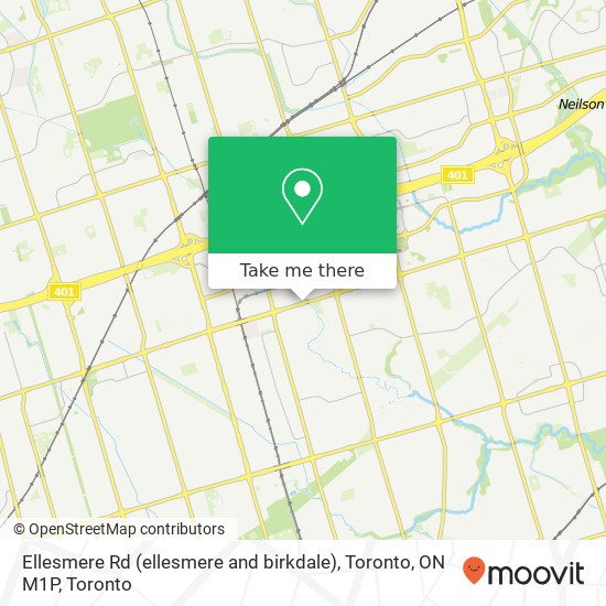 Ellesmere Rd (ellesmere and birkdale), Toronto, ON M1P map