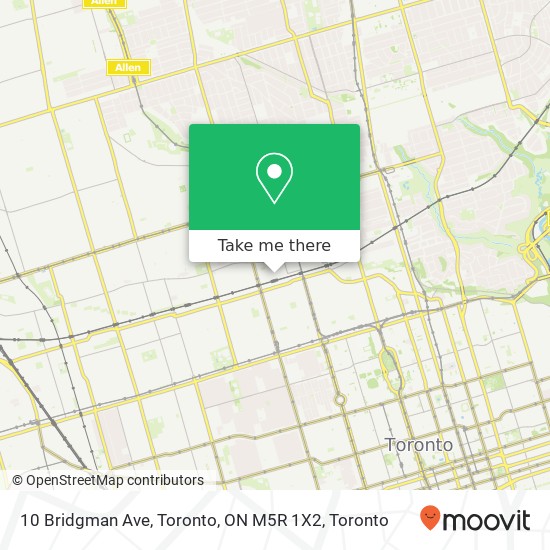 10 Bridgman Ave, Toronto, ON M5R 1X2 map