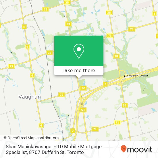 Shan Manickavasagar - TD Mobile Mortgage Specialist, 8707 Dufferin St plan