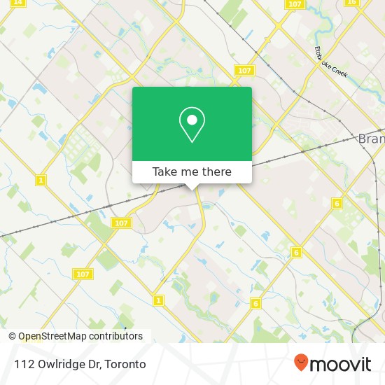 112 Owlridge Dr, Brampton, ON L6X 0M7 map