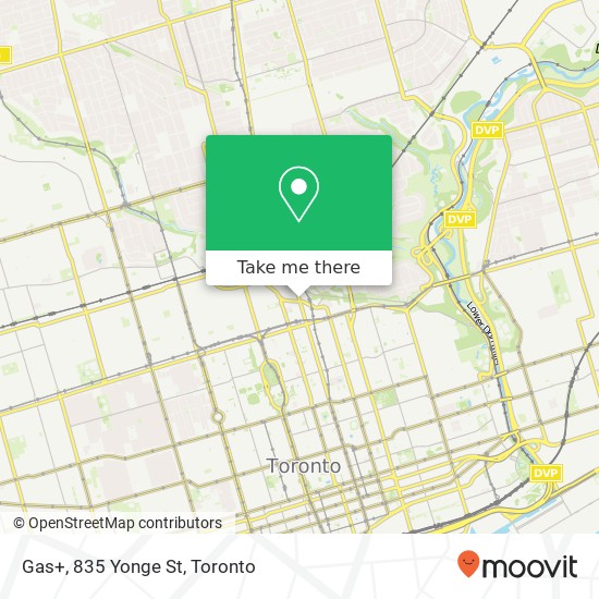 Gas+, 835 Yonge St map