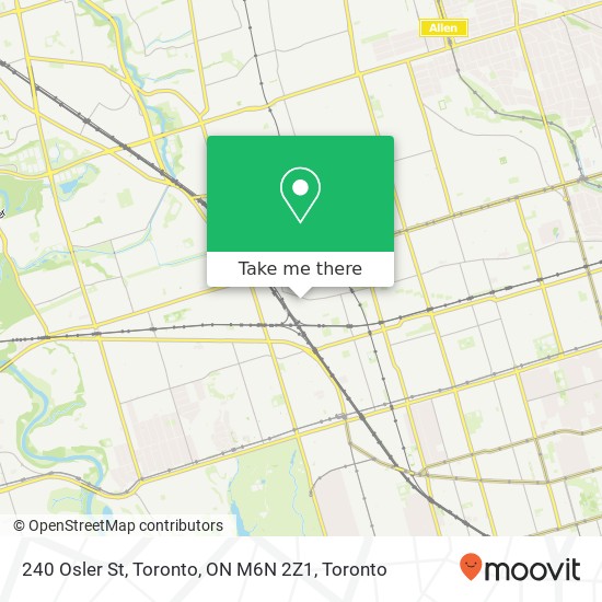 240 Osler St, Toronto, ON M6N 2Z1 map