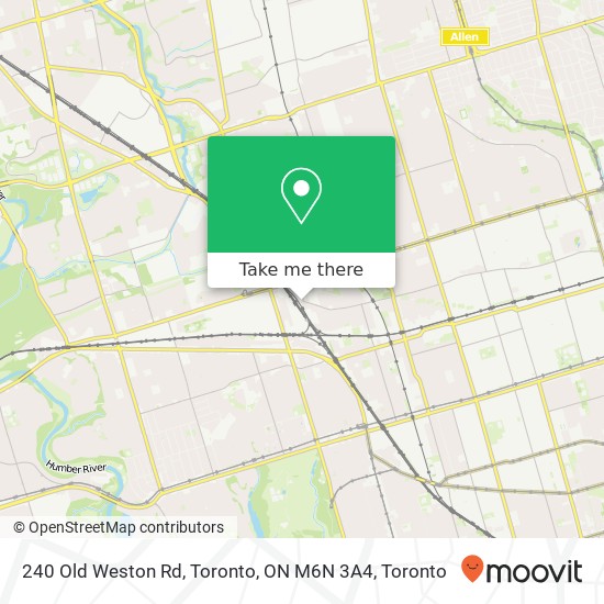 240 Old Weston Rd, Toronto, ON M6N 3A4 map