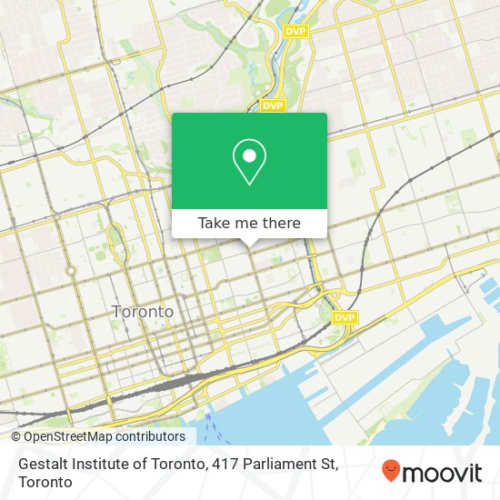 Gestalt Institute of Toronto, 417 Parliament St map