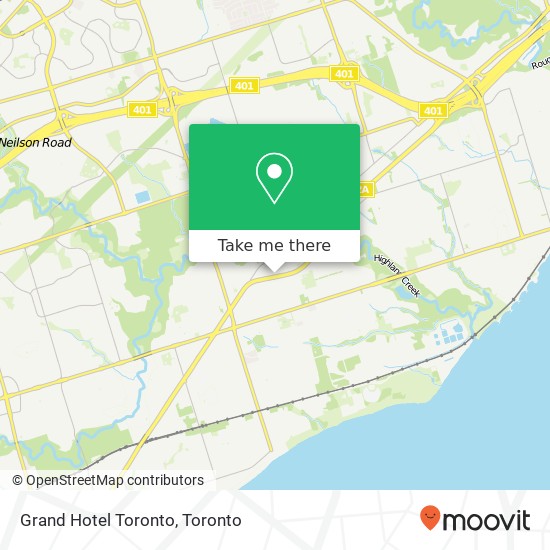 Grand Hotel Toronto map