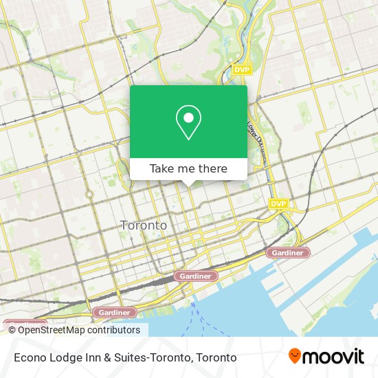 Econo Lodge Inn & Suites-Toronto map