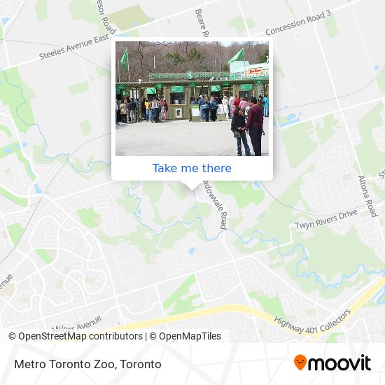 Metro Toronto Zoo map