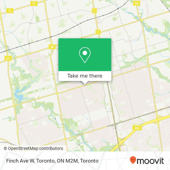 Finch Ave W, Toronto, ON M2M plan