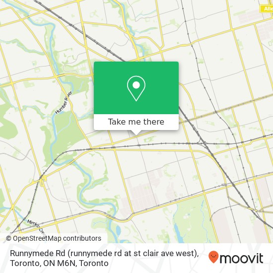 Runnymede Rd (runnymede rd at st clair ave west), Toronto, ON M6N plan