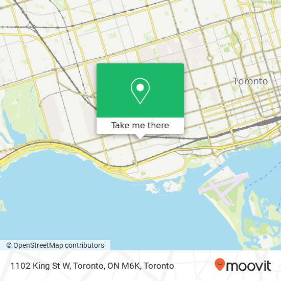 1102 King St W, Toronto, ON M6K map