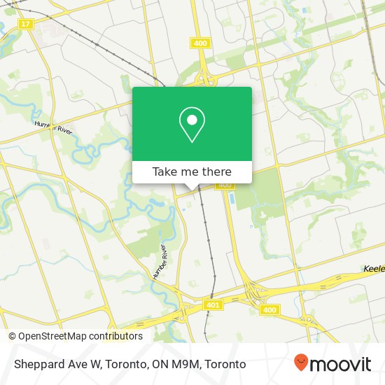 Sheppard Ave W, Toronto, ON M9M map
