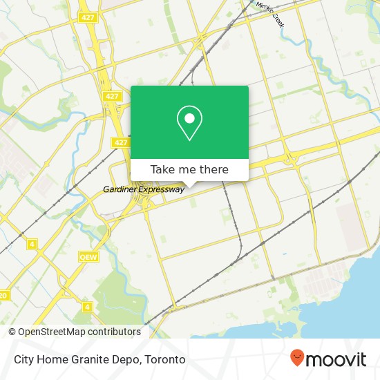 City Home Granite Depo map